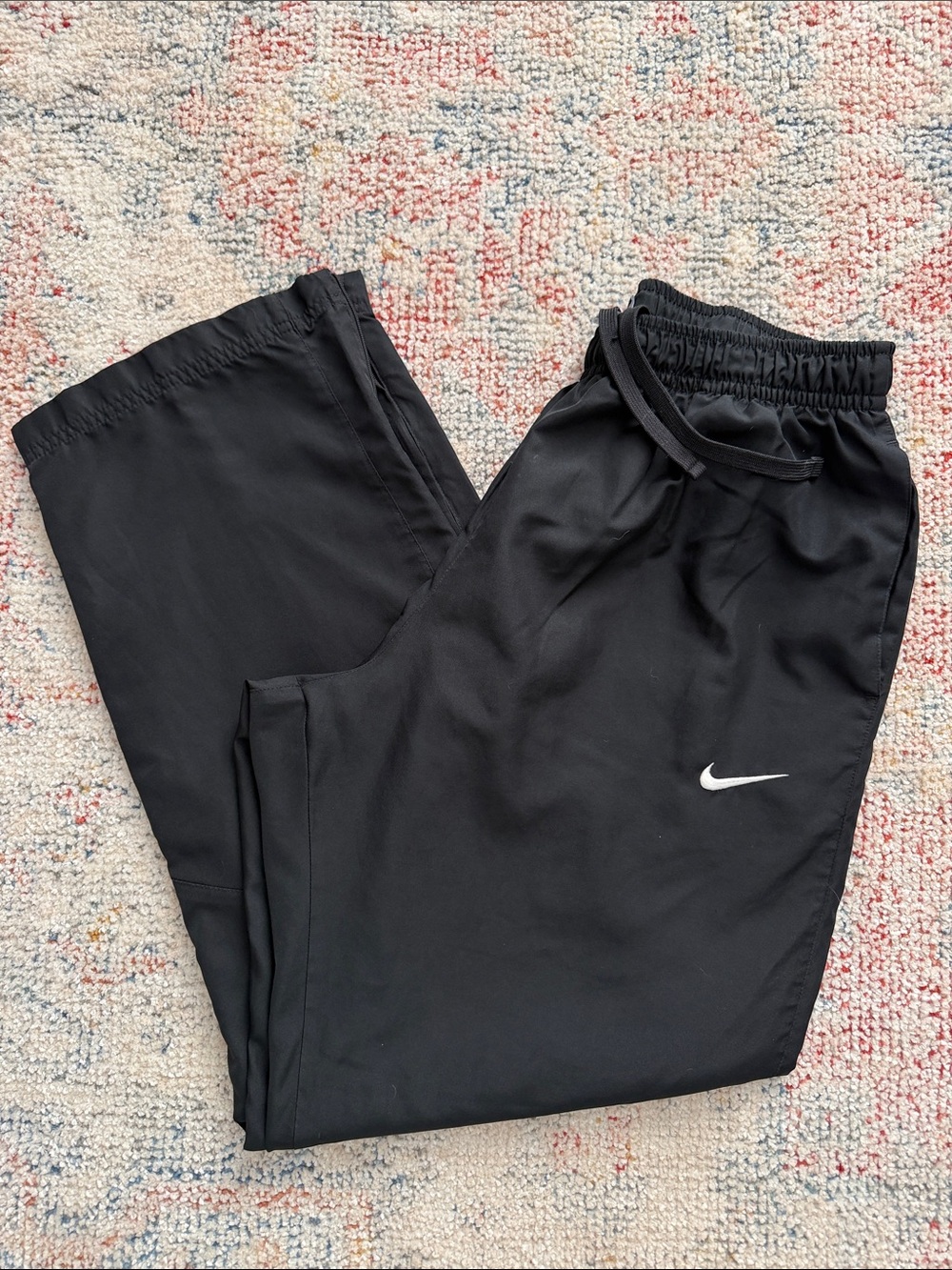 Nike Black Men's Athletic Joggers with White Swoosh